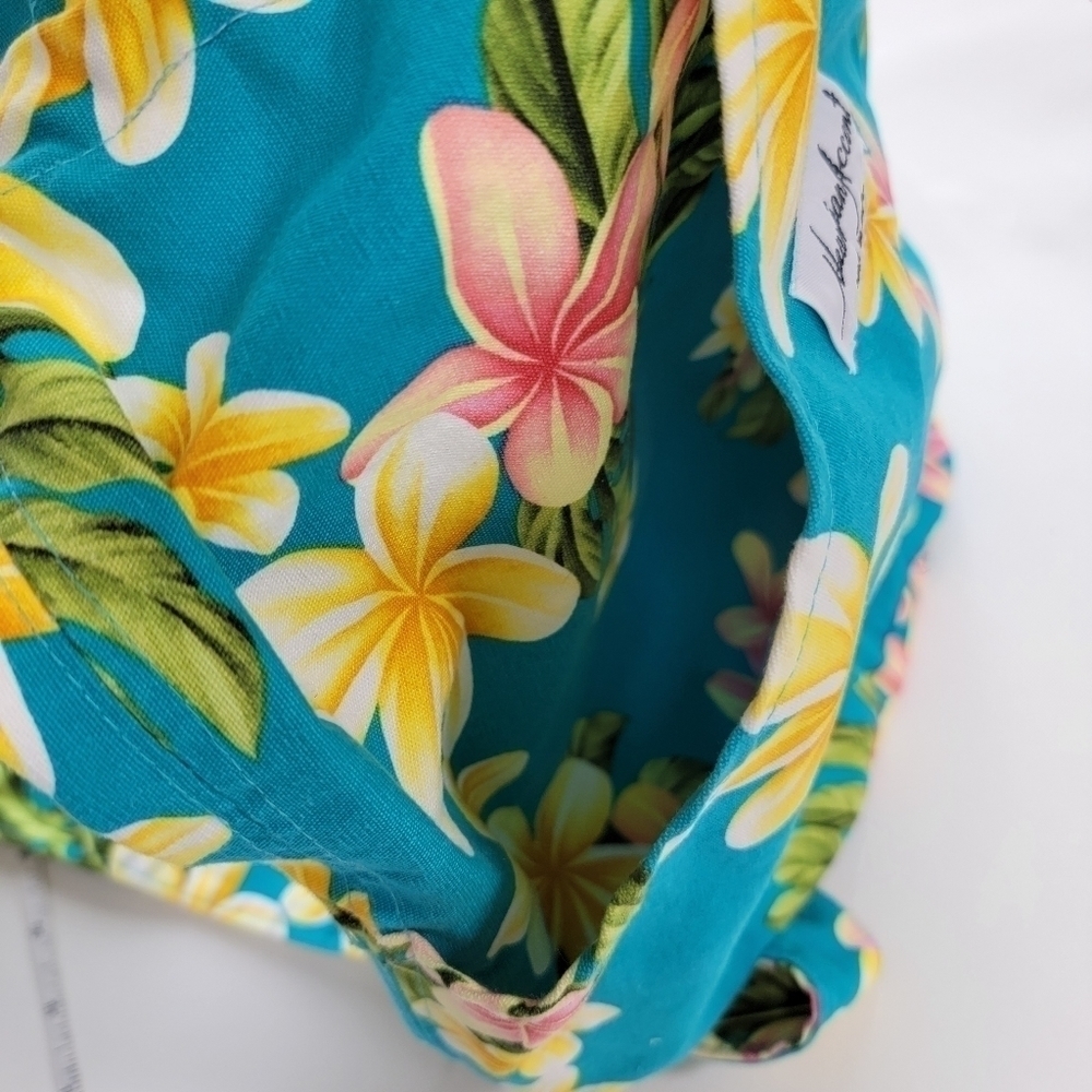 Hawaiian Accent Hobo Backpack Bucket Bag EUC - Picture 3 of 10